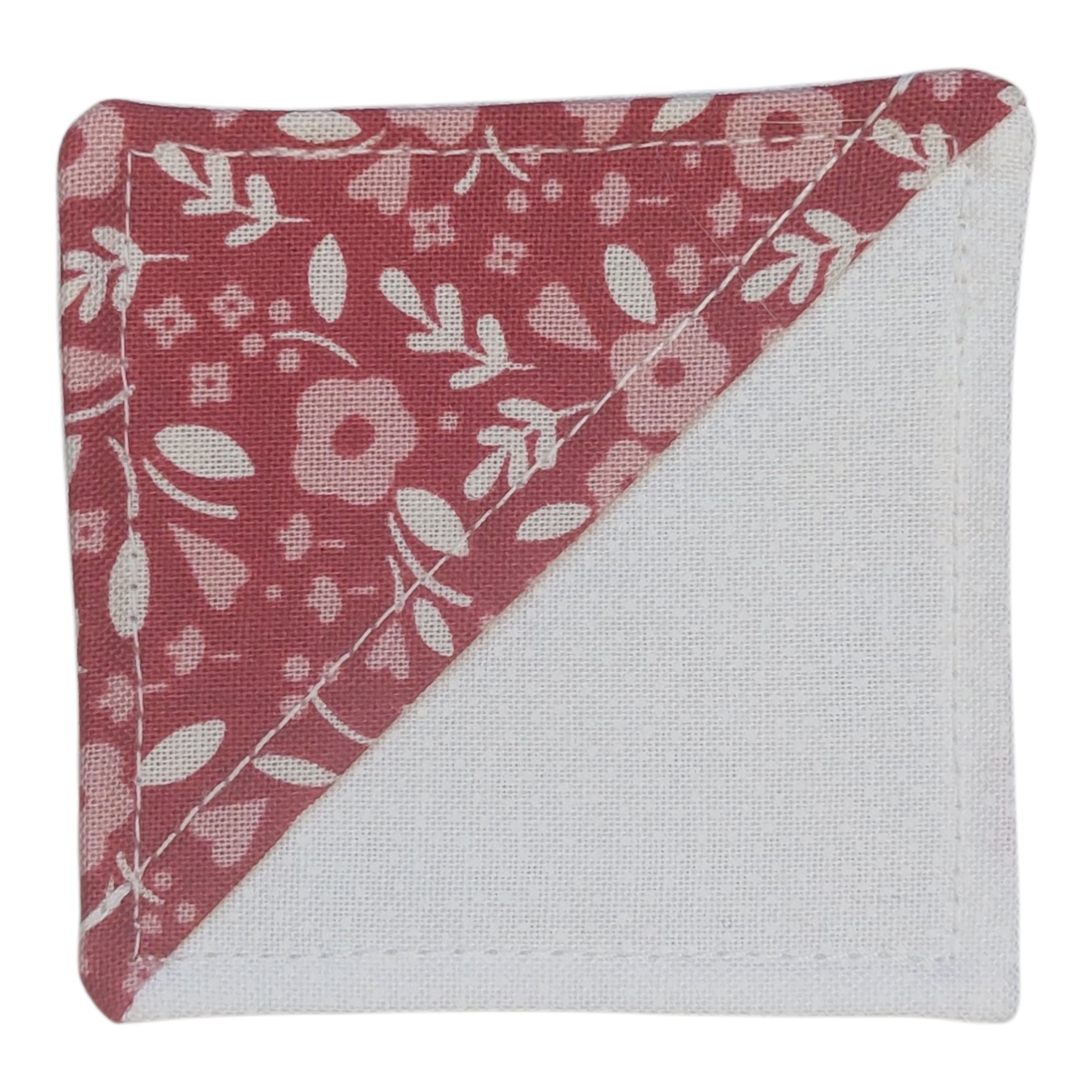 Red floral corner bookmark