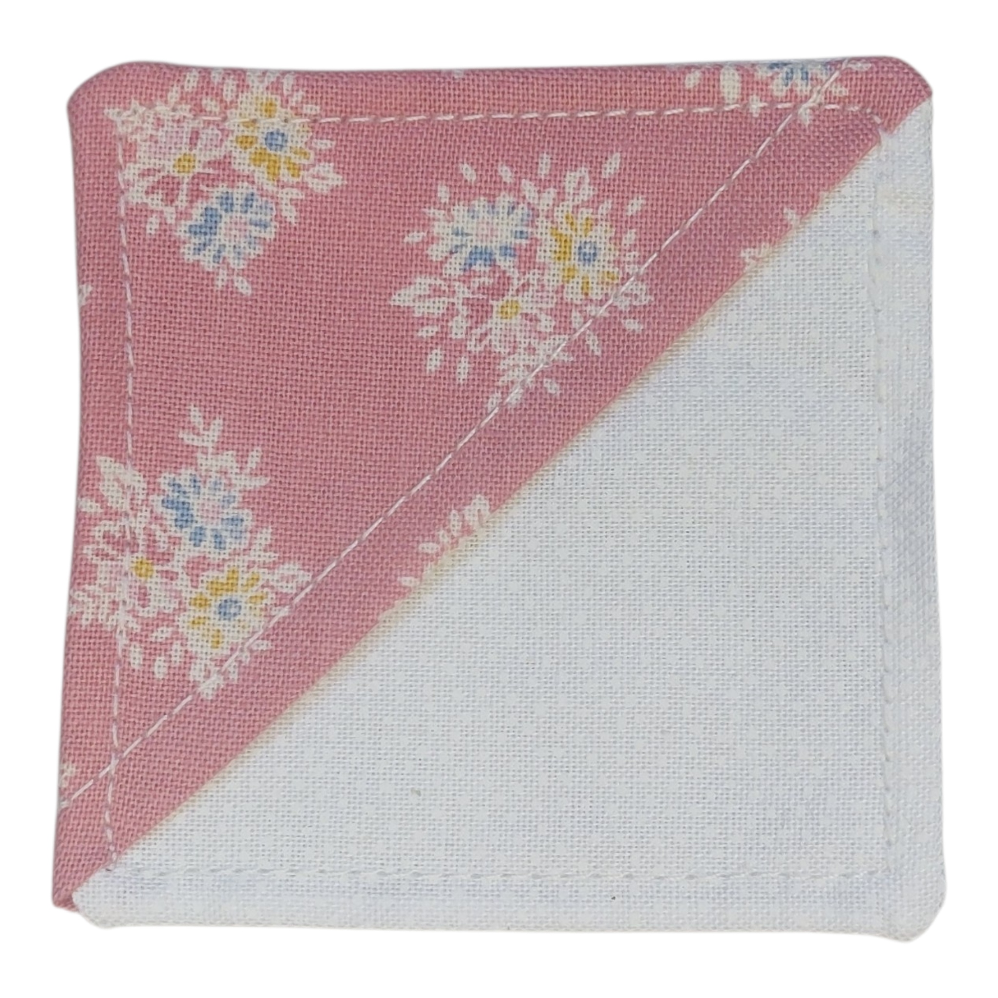 Pink floral corner bookmark