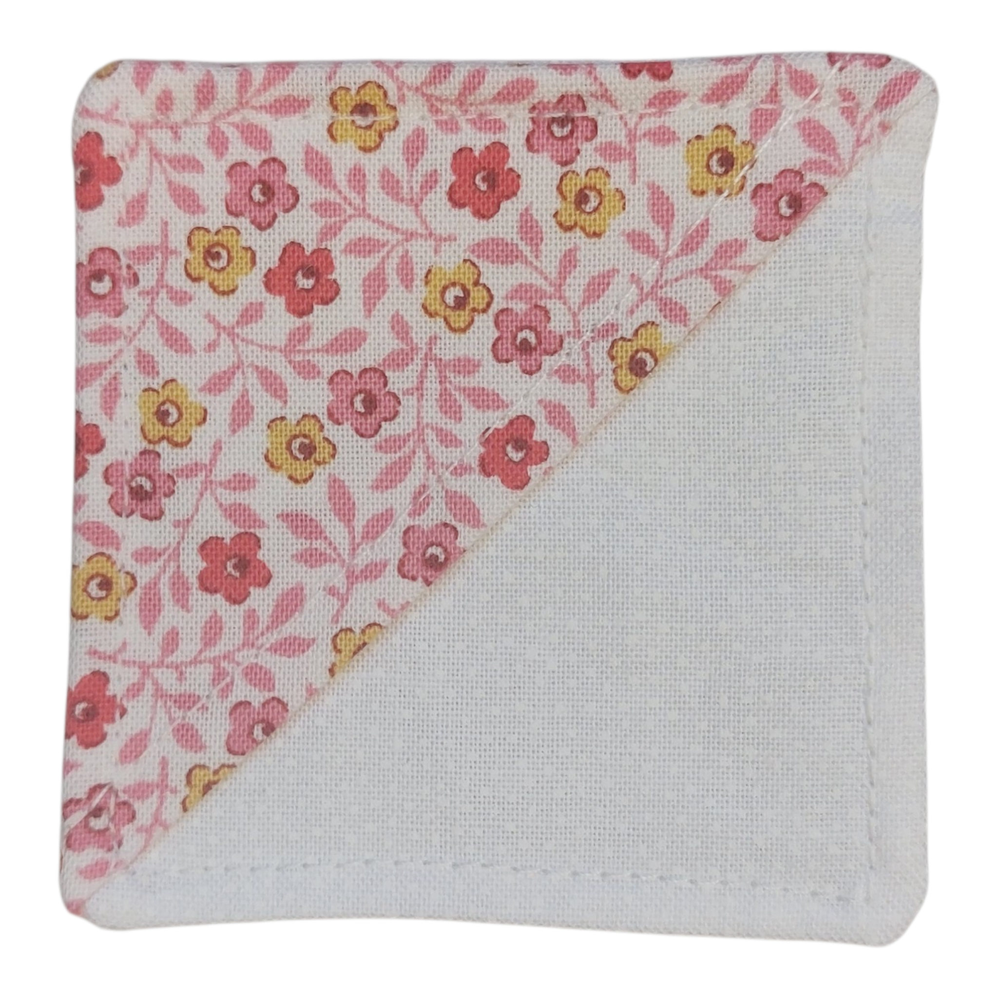 Yellow and pink floral corner bookmark