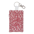 Red floral lipstick holder keychain