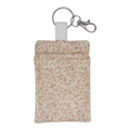 Yellow floral lipstick holder keychain