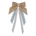 Yellow floral hair bow clip