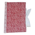Red floral book sleeve