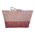 Red and pink floral mini tote bag