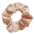 Yellow floral scrunchie