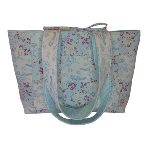 Mini Tote Bag - Bluebird Patchwork
